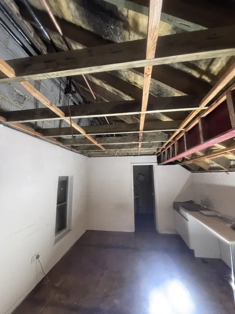 Controlled artex plasterboard strip-out in Holborn